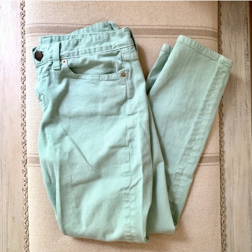 J.CREW Mint Toothpick Skinny Ankle Jeans